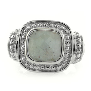 Aquamarine Silver Ring