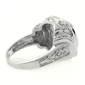 Aquamarine Silver Ring