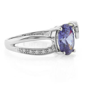 Tanzanite Silver Ring