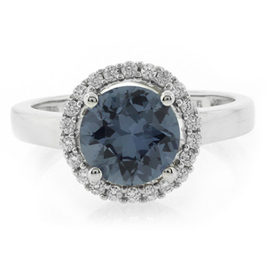 Alexandrite Round Cut Ring Changing Color Stone