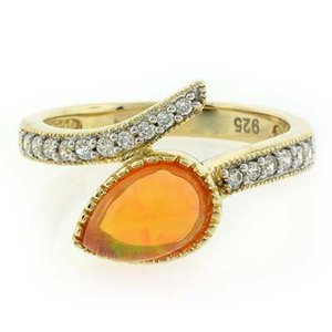 Fire Jelly Opal Jewelery Ring
