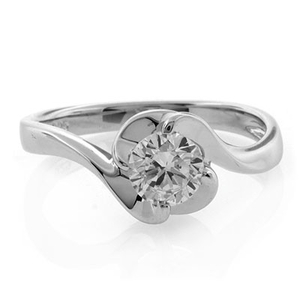 Sterling Silver Promise Swirl Ring