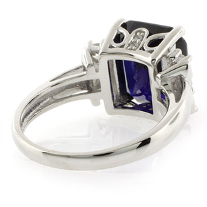Sapphire Silver Ring