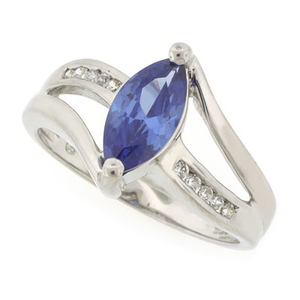 Tanzanite Silver Ring