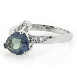 Alexandrite Ring Changing Color Stone