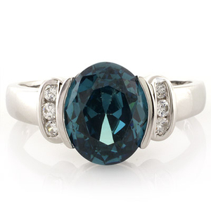 Color Changing Oval Cut Stone Ring