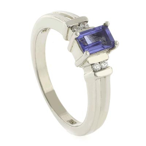 Emerald Cut Tanzanite Ring