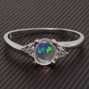 Mined High Quality Mexican Jelly Fire Opal Ring
