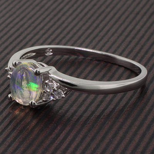 Mined High Quality Mexican Jelly Fire Opal Ring