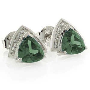 Alexandrite Silver Earrings