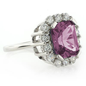 Alexandrite Changing Color Silver Ring