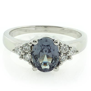 Bluish to Purple Color Change Stone Ring