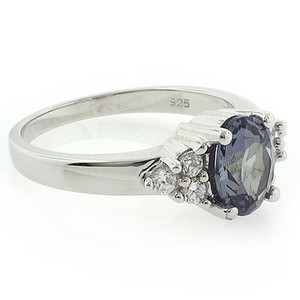 Bluish to Purple Color Change Stone Ring