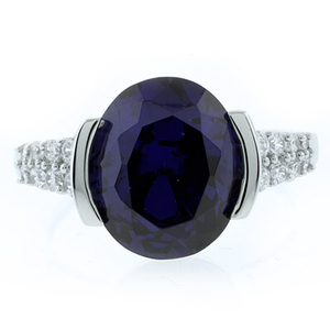 Tanzanite Sterling Silver Quality Ring