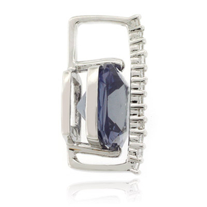 Alexandrite Sterling Silver Charm Pendant