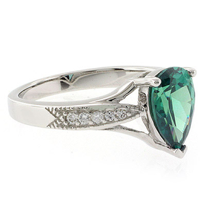 Big Pear Cut Alexandrite Ring