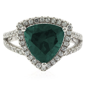 Trillion Cut Big Alexandrite Ring