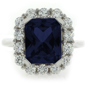 Beautiful Sapphire Silver Ring