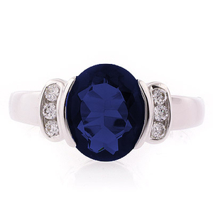 Sapphire Oval Cut Stone Ring