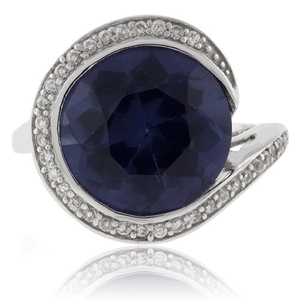 Round Cut Color Change Alexandrite Silver .925 Ring