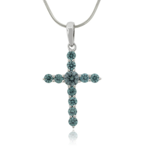 Alexandrite Color Changing Cross Pendant