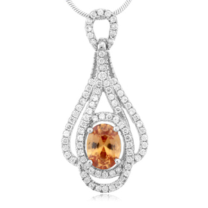 Color Change Sapphire Silver Pendant
