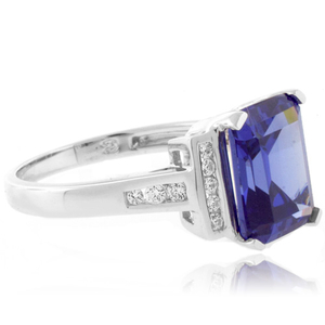 Majestic Tanzanite Sterling Silver Ring