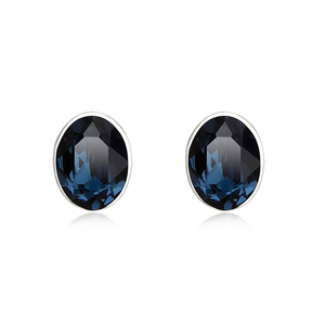 Blue Swarovski Crystal Earrings