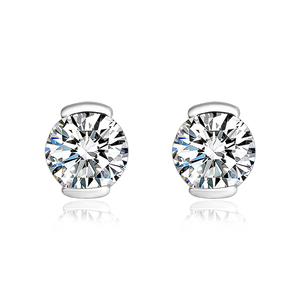 Swarovski White Crystals Stud Earrings