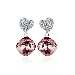 Swarovski crystals Earrings Light Amethyst Color