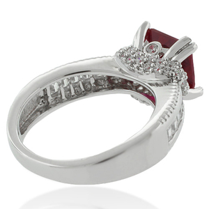 Majestic Ruby Sterling Silver Ring