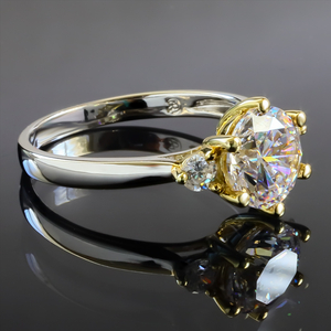 3 Stone Solitaire Ring