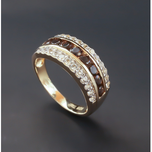 Genuine Smoky Topaz Sterling Silver Ring