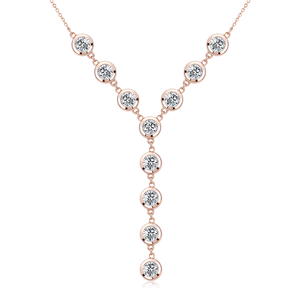Swarovski Crystal Necklace With Rose Gold