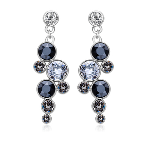 Swarovski Set Of Black Circles