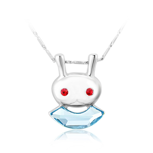 Beautiful Blue Bunny Necklace