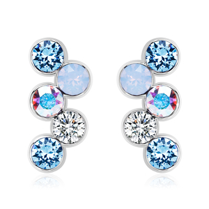 Nice Pair Of Blue Swarovski Earrings