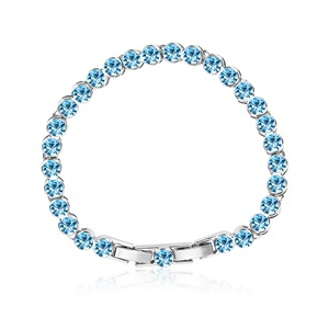 Blue Swarovski Crystal Bracelet