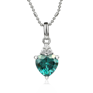 Color Change Alexandrite Sterling Silver 925 Heart Pendant