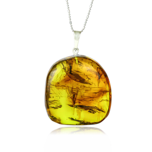 Natural Amber Pendant From Mexico
