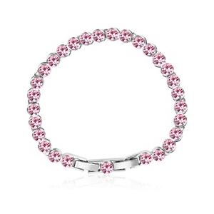 Pretty Pink Swarovski Crystal Bracelet