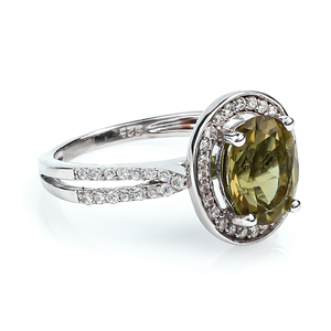 Oval Cut Zultanite Sterling Silver Ring