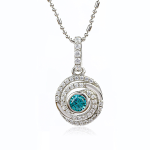 June Birthstone Alexandrite Silver Pendant