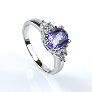 Oval Cut Color Change Alexandrite Ring