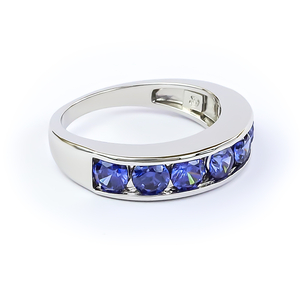 Sterling Silver Journey Tanzanite Ring