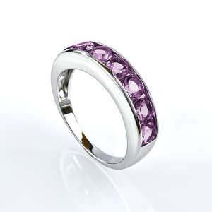 Sterling Silver Journey Alexandrite Ring