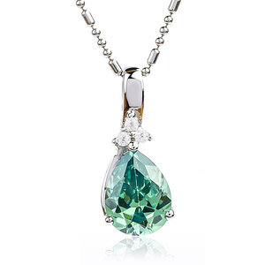 Pear Cut Alexandrite Sterling Silver Pendant