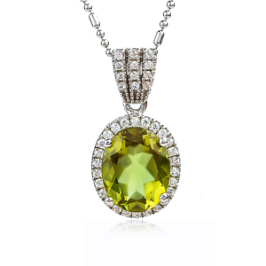 Oval Cut Zultanite Silver Pendant