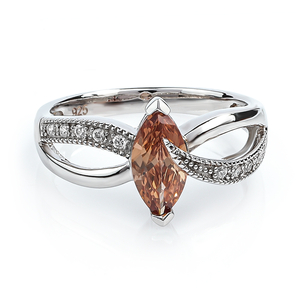 Color Change Zultanite Marquise Cut Sterling Silver Ring