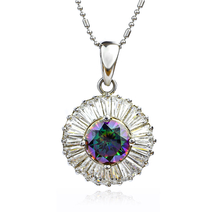 Mystic Topaz Charm Pendant